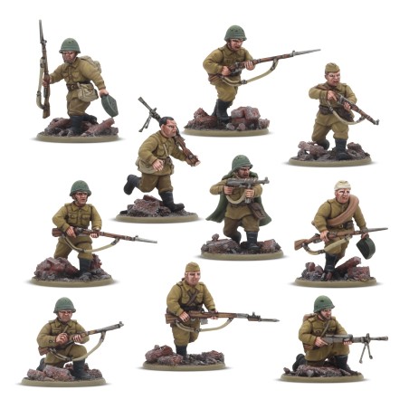 Bolt-Action-Forward-to-Berlin-Soviet-Army-1943-45-Starter-Army-x49-Figurines