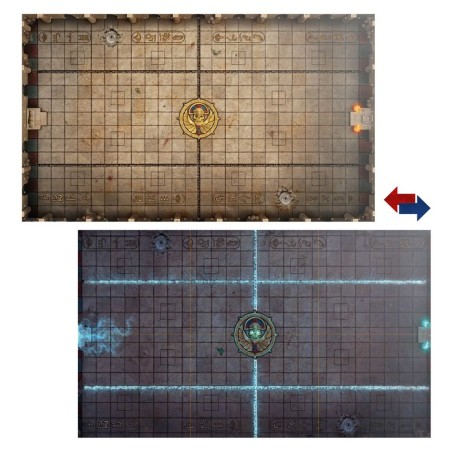 Bloodbowl-Tomb-KIngs-Pitch-and-Dugouts