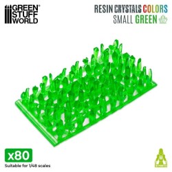 Décor: Cristaux en Résine Vert x80