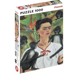 Puzzle: Frida Kahlo - Autoportrait (x1000)