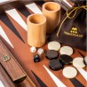 Jeux de Société: Backgammon Cuir Synthétique Caramel (48cm)