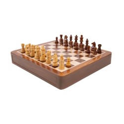 Jeux Echecs: Echiquier Tiroir (25cm)