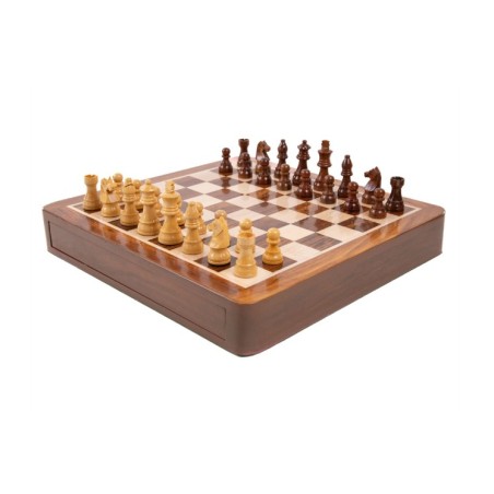 Jeux Echecs: Echiquier Tiroir (25cm)