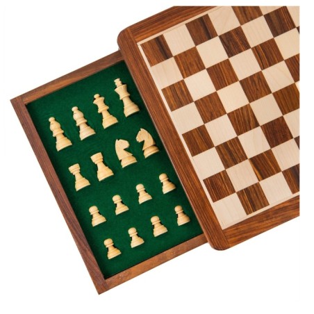 Jeux Echecs: Echiquier Tiroir (25cm)