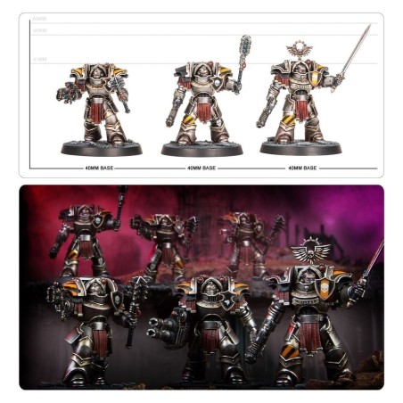 Space-Marines-Legion- Cataphractii-Terminators-Powers-Mauls-x6-Figurines